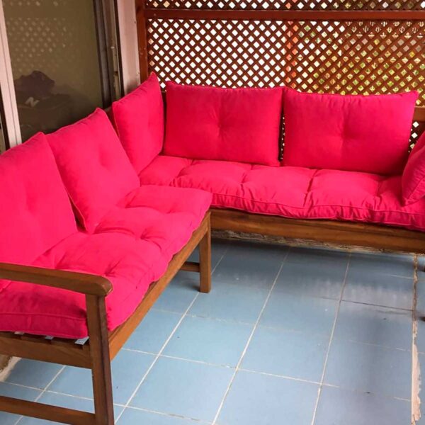 Rodeo Ahşap Balkon Köşe Koltuk